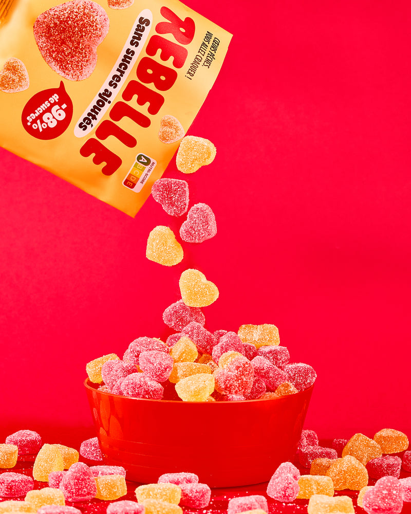 Peach hearts