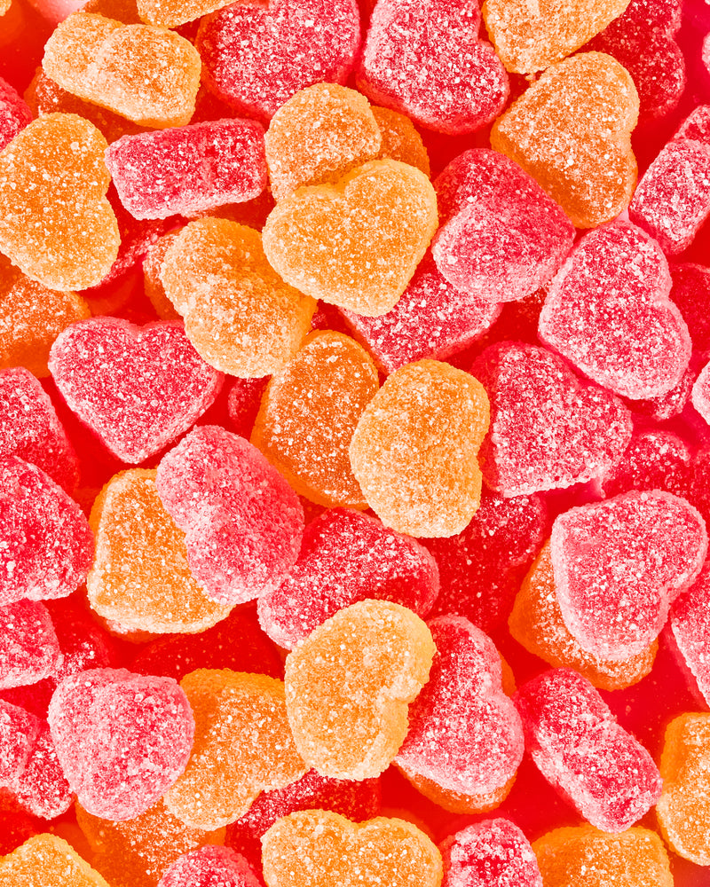 Peach hearts