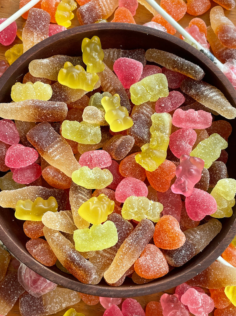 Sugar-free sour gummy bears