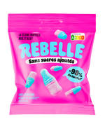 Pink and blue bottles