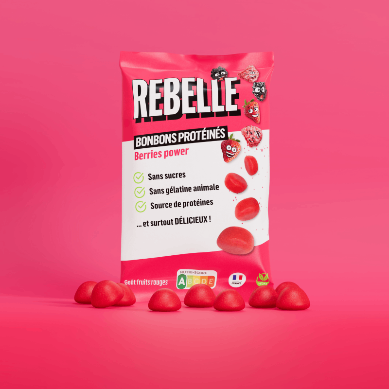 Protein sweets red berries