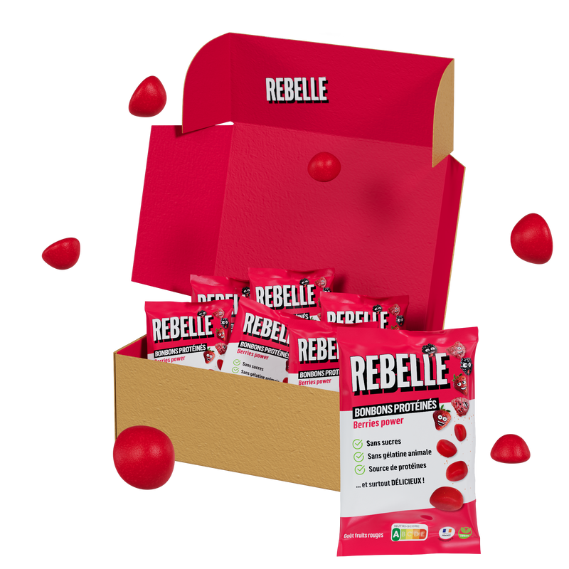 Protein sweets red berries